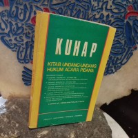 Image of KUHAP Kitab Undang-Undang Hukum Acara Pidana