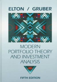 Modern Portfolio Theory And Investment Analysis