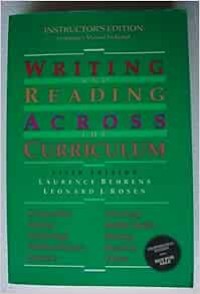 Writing And Reading Across The Curriculum